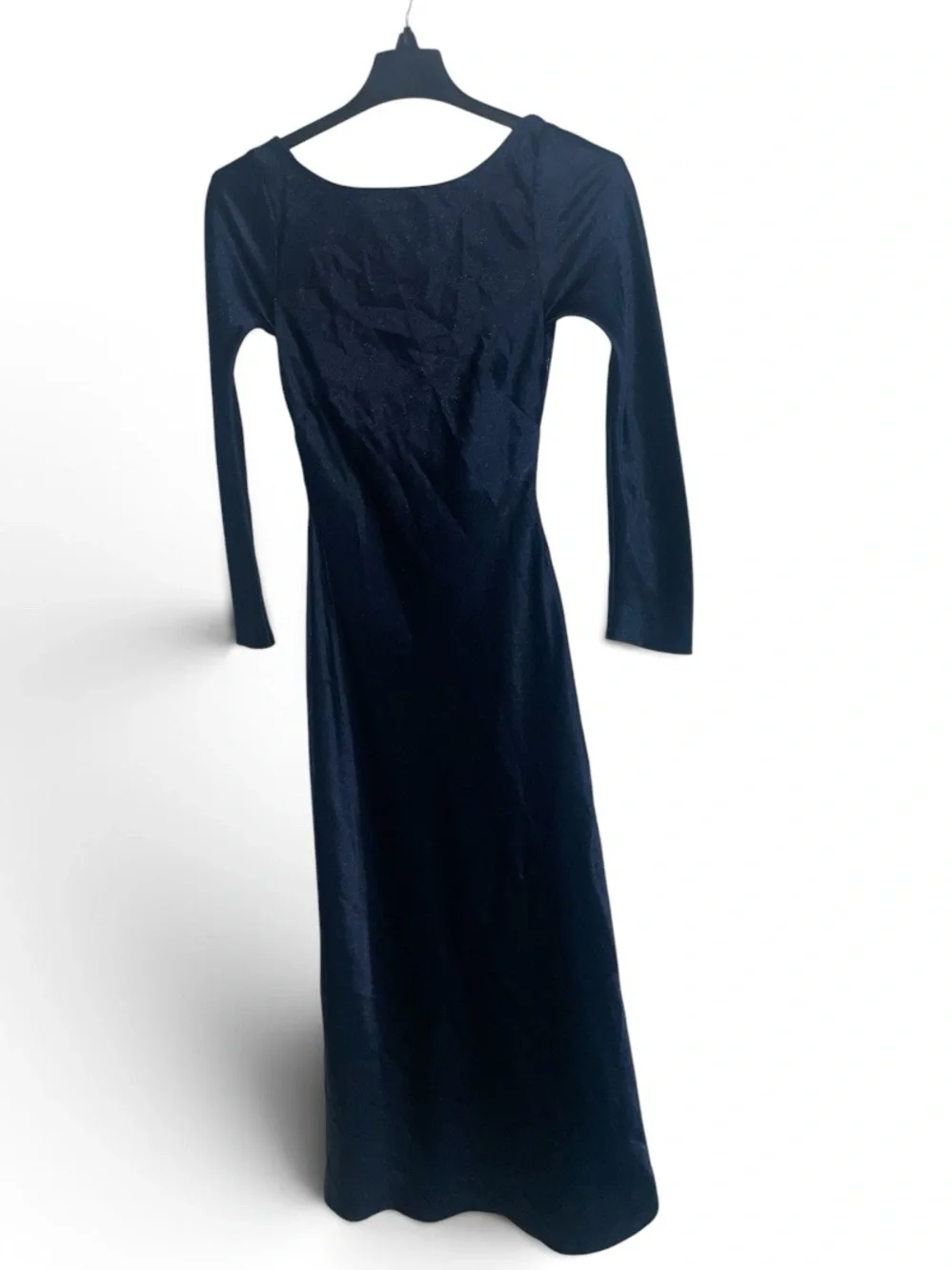 NWT Abercrombie & Fitch cowl back maxi dress features long sleeves